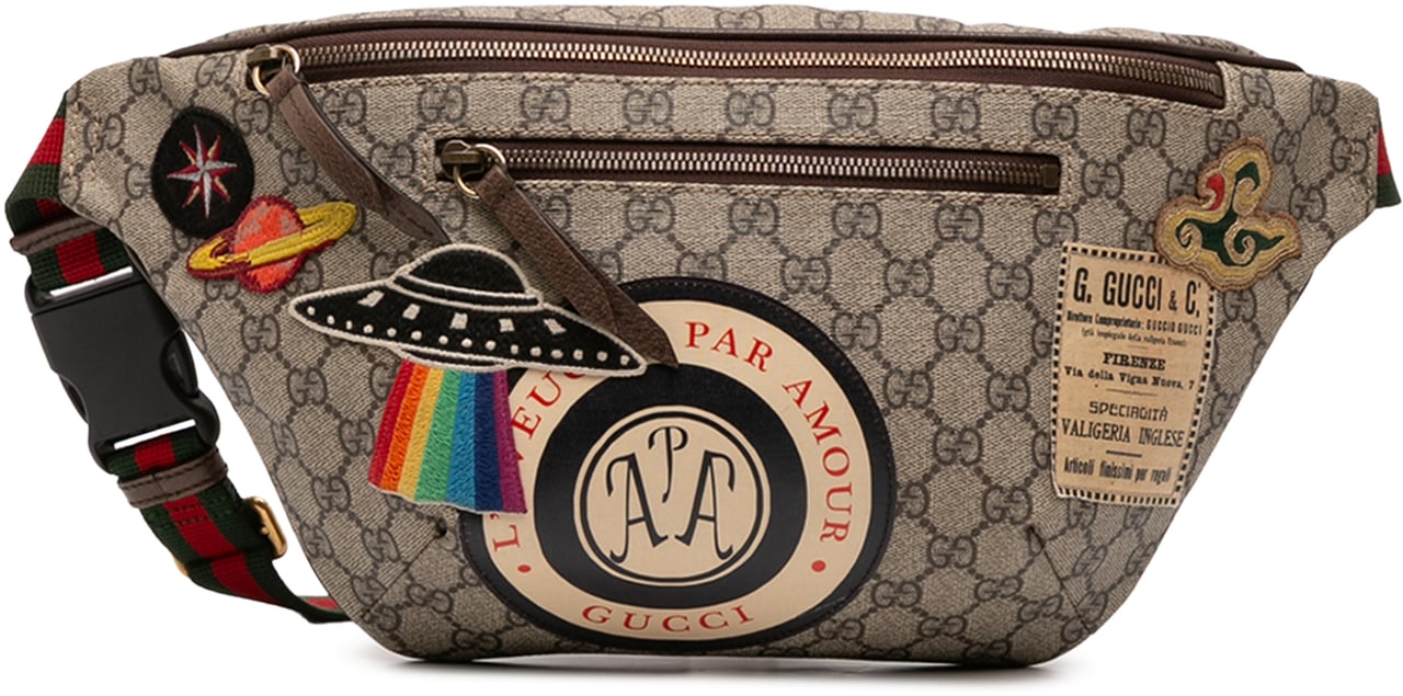 Gucci GG Supreme Courrier Belt Bag Bruin