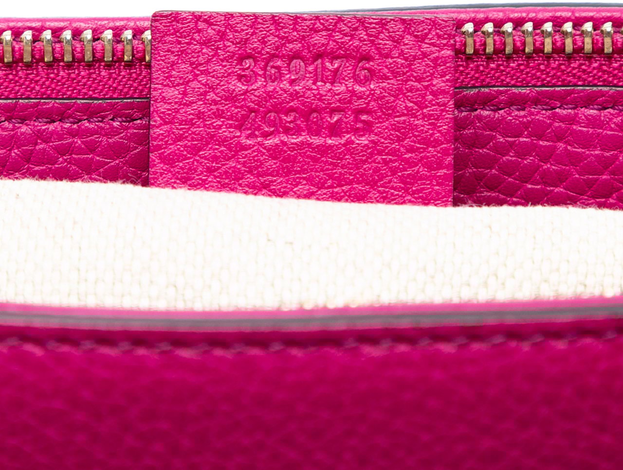 Gucci Small Leather Soho Cellarius Satchel Roze