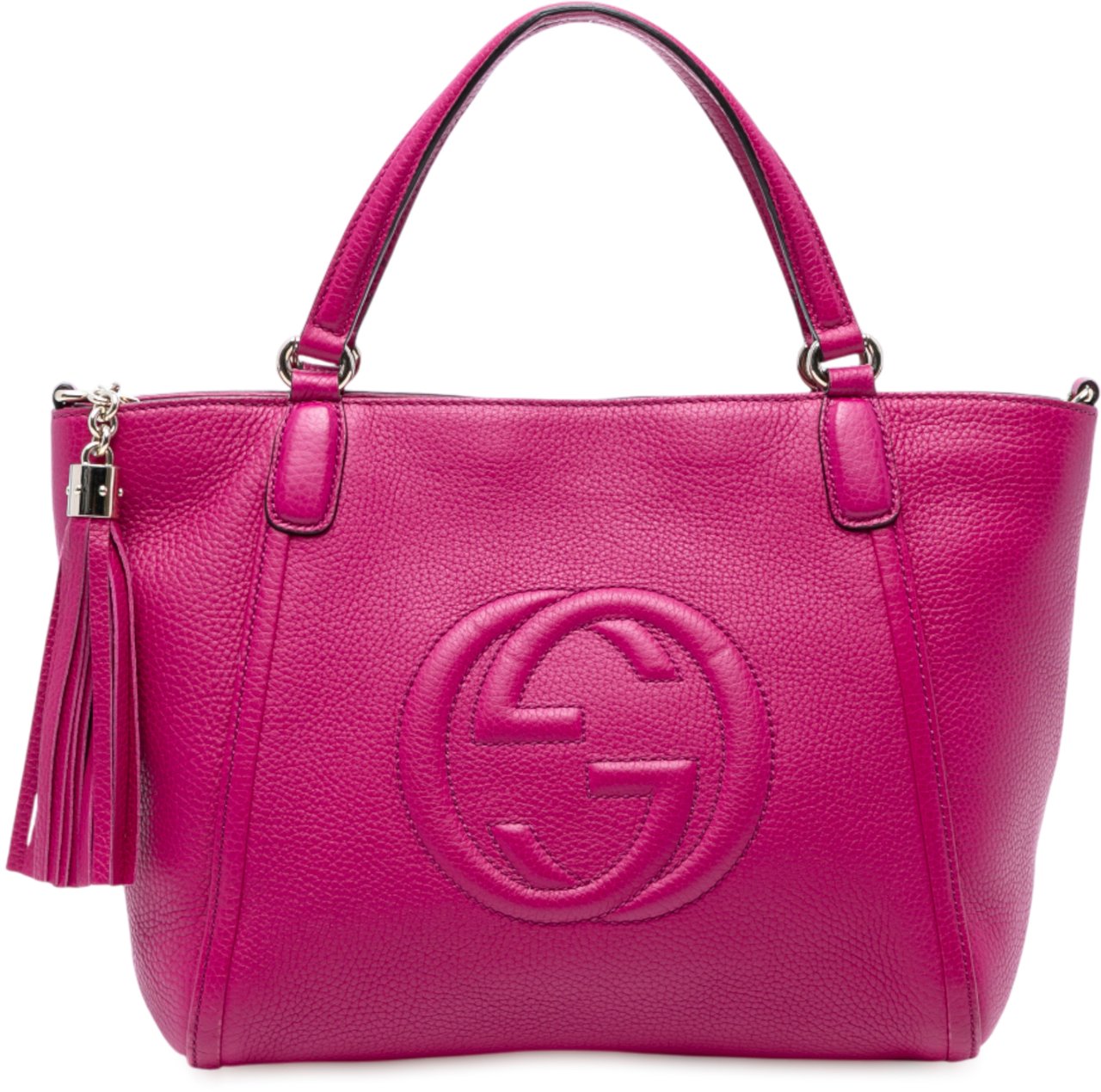 Gucci Small Leather Soho Cellarius Satchel Roze