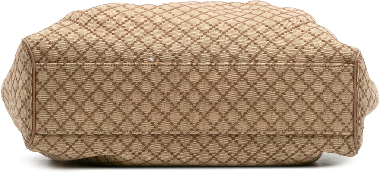 Gucci Medium Diamante Canvas Sukey Tote Bruin