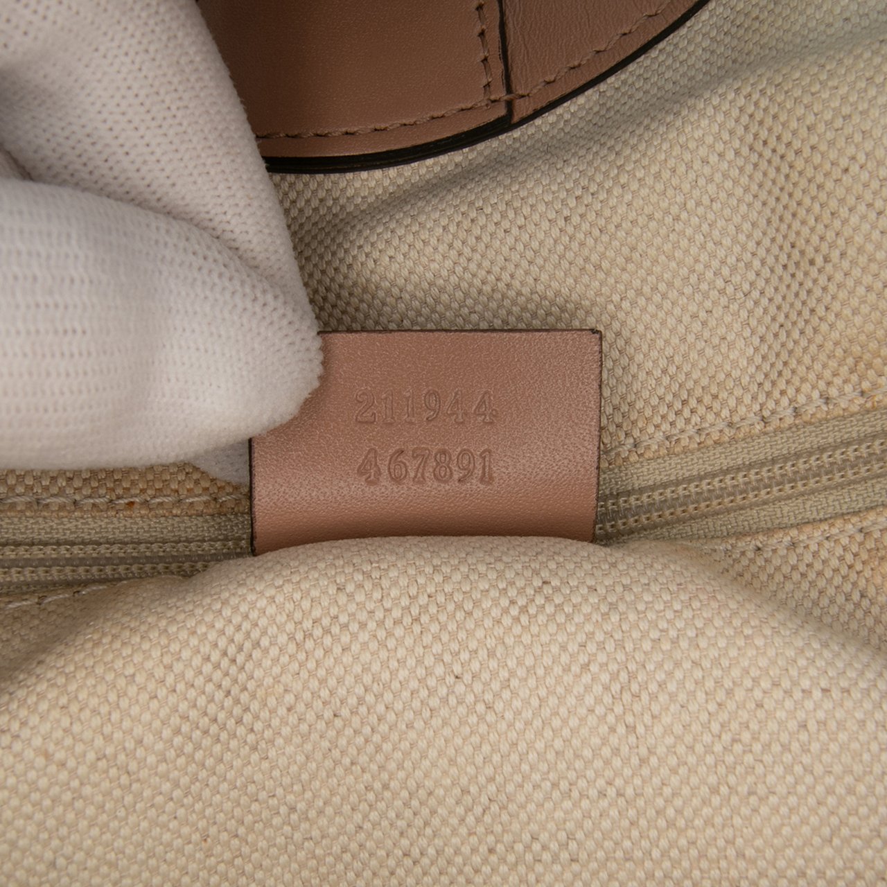 Gucci Medium Diamante Canvas Sukey Tote Bruin