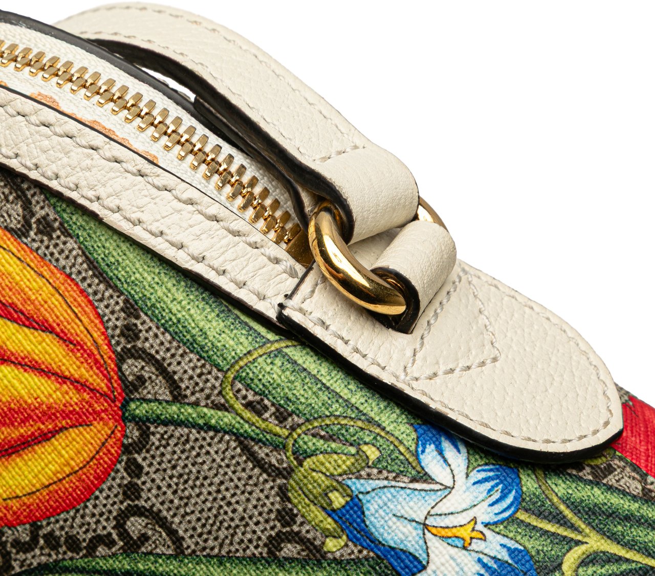 Gucci Small GG Supreme Flora Ophidia Dome Crossbody Bruin