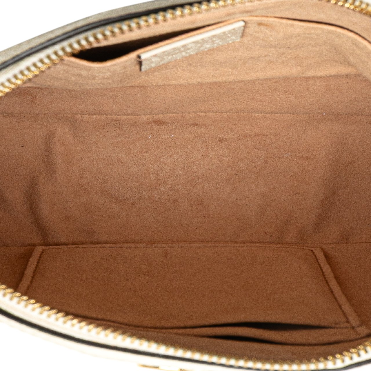 Gucci Small GG Supreme Flora Ophidia Dome Crossbody Bruin