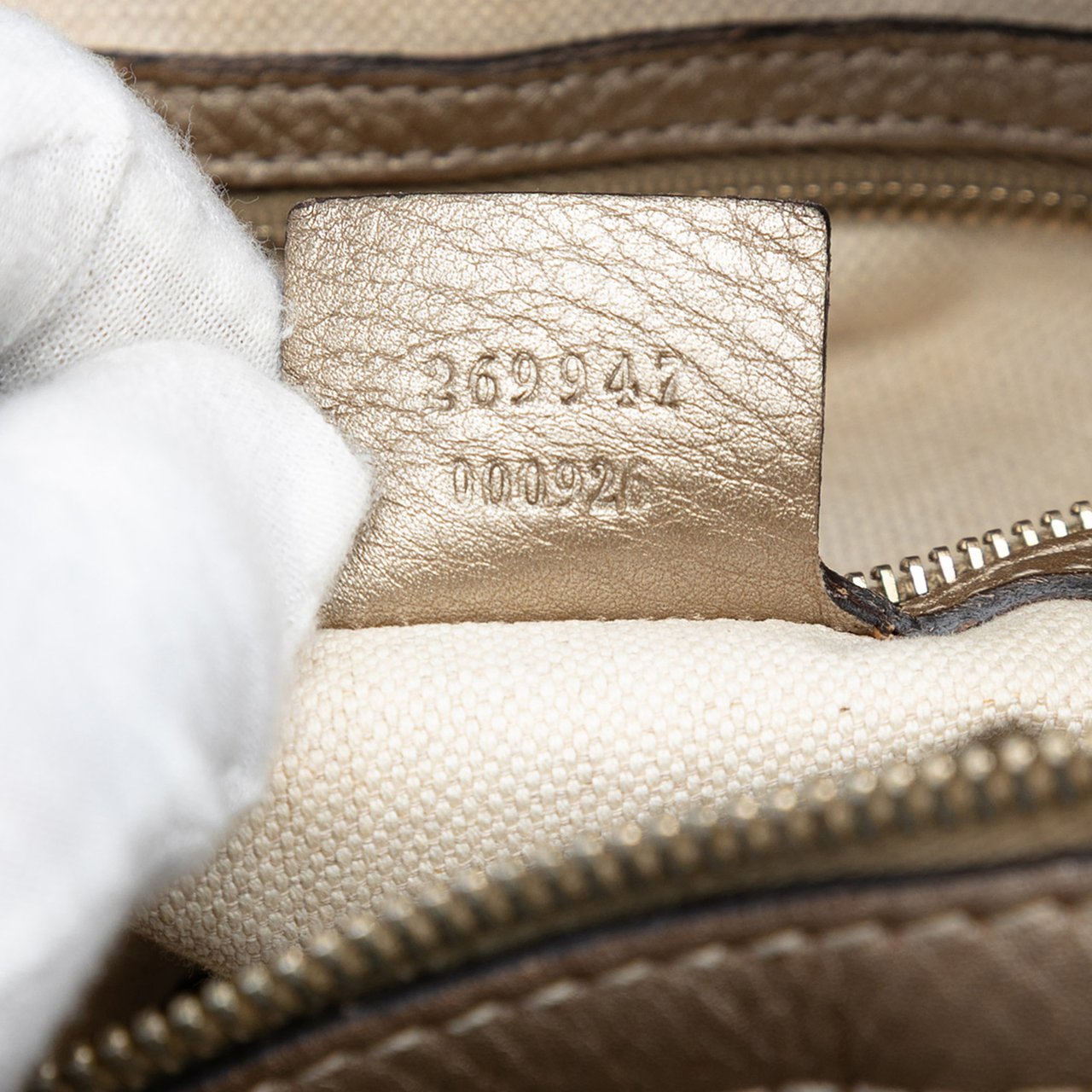 Gucci Large GG Canvas Bella Shoulder Bag Bruin
