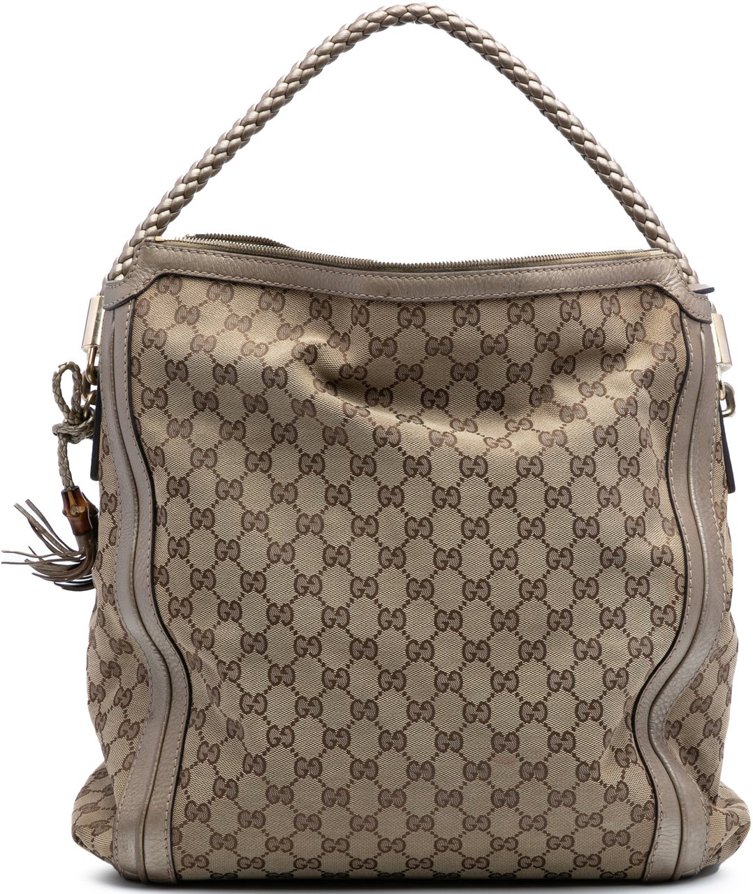 Gucci Large GG Canvas Bella Shoulder Bag Bruin