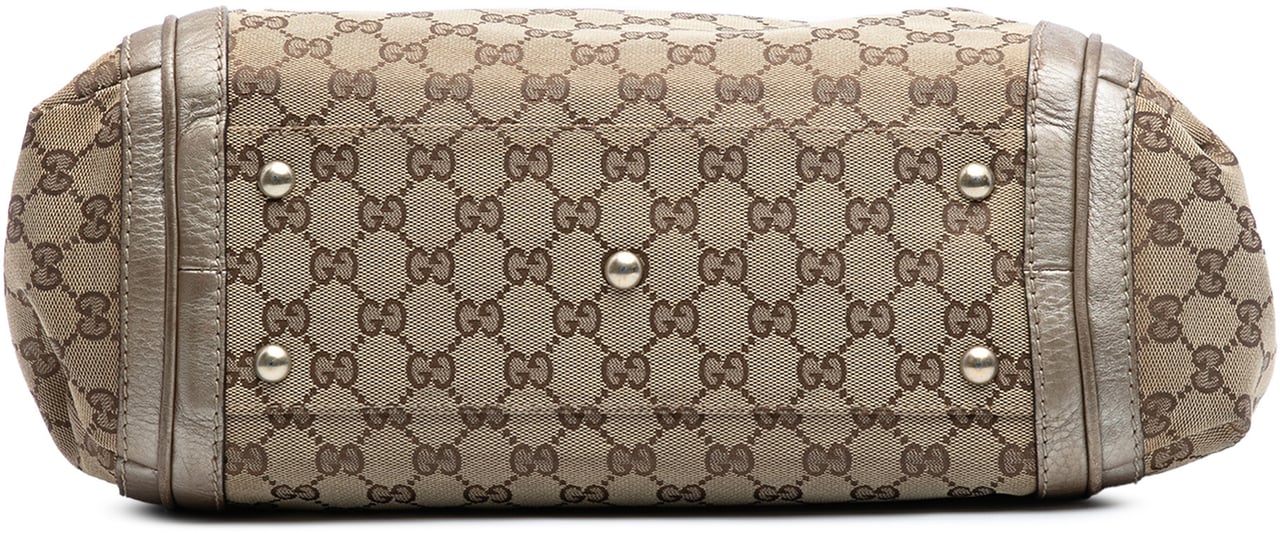Gucci Large GG Canvas Bella Shoulder Bag Bruin