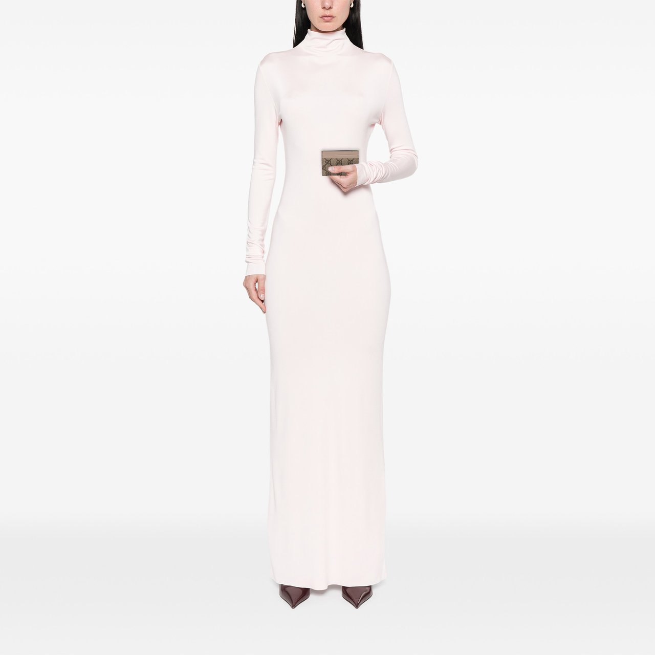 Gucci GG Supreme Card Holder Bruin