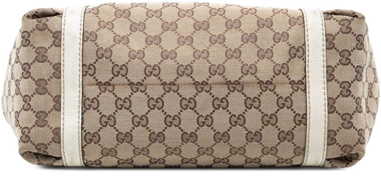 Gucci GG Canvas Web New Ladies Tote Bruin