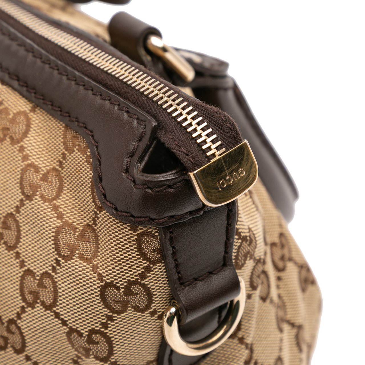 Gucci GG Canvas Sukey Satchel Bruin