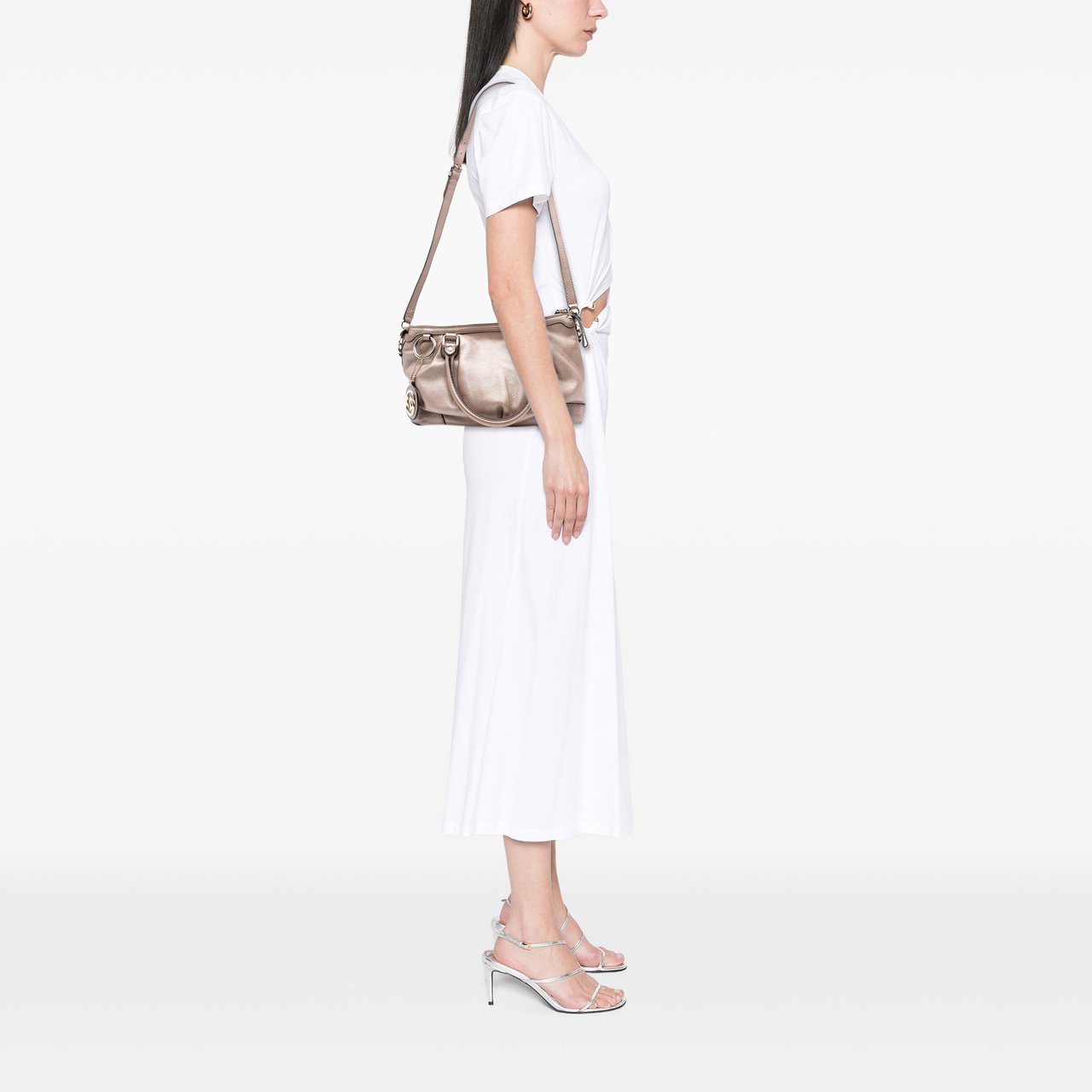 Gucci Calfskin Sukey Satchel Roze