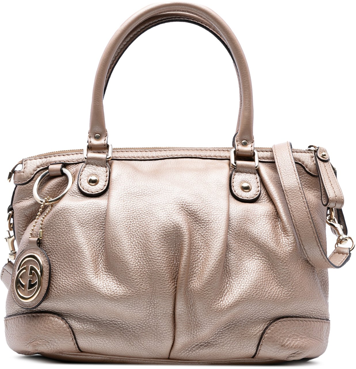 Gucci Calfskin Sukey Satchel Roze