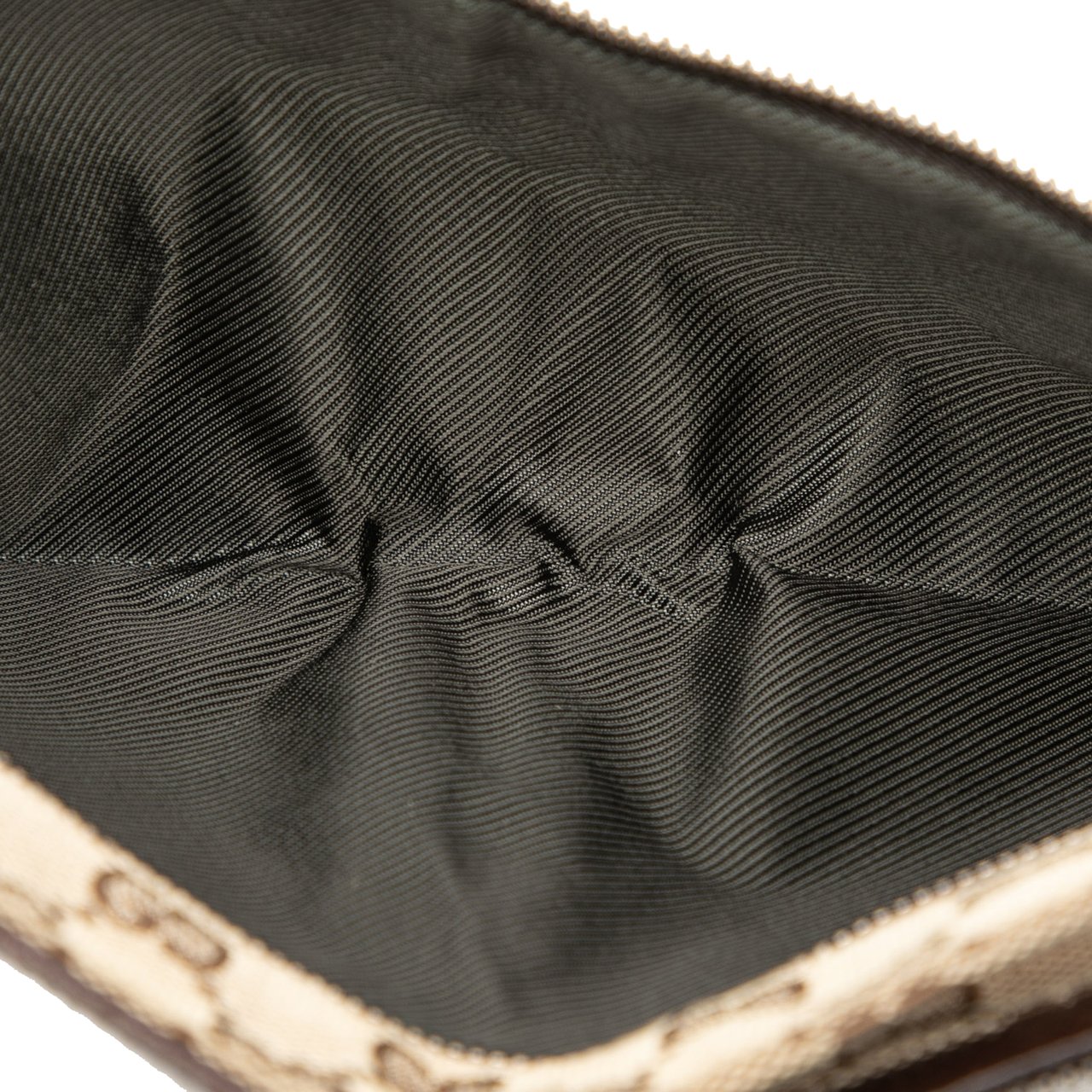 Gucci GG Canvas Double Pocket Belt Bag Bruin