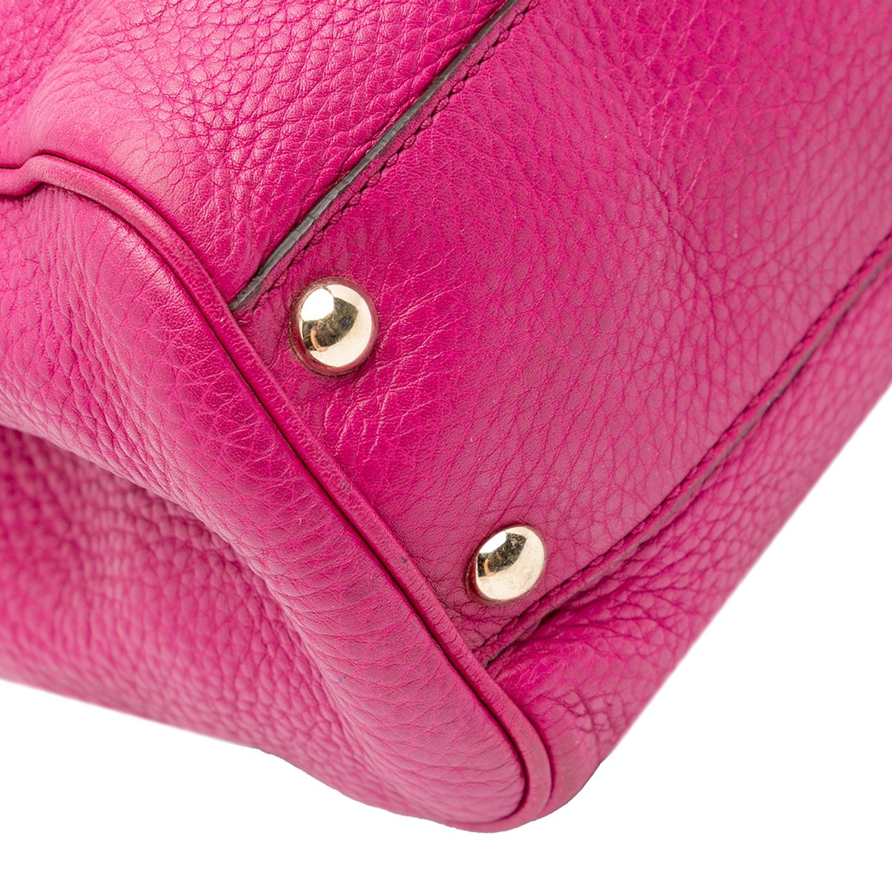 Gucci Small Calfskin Bamboo Shopper Satchel Roze