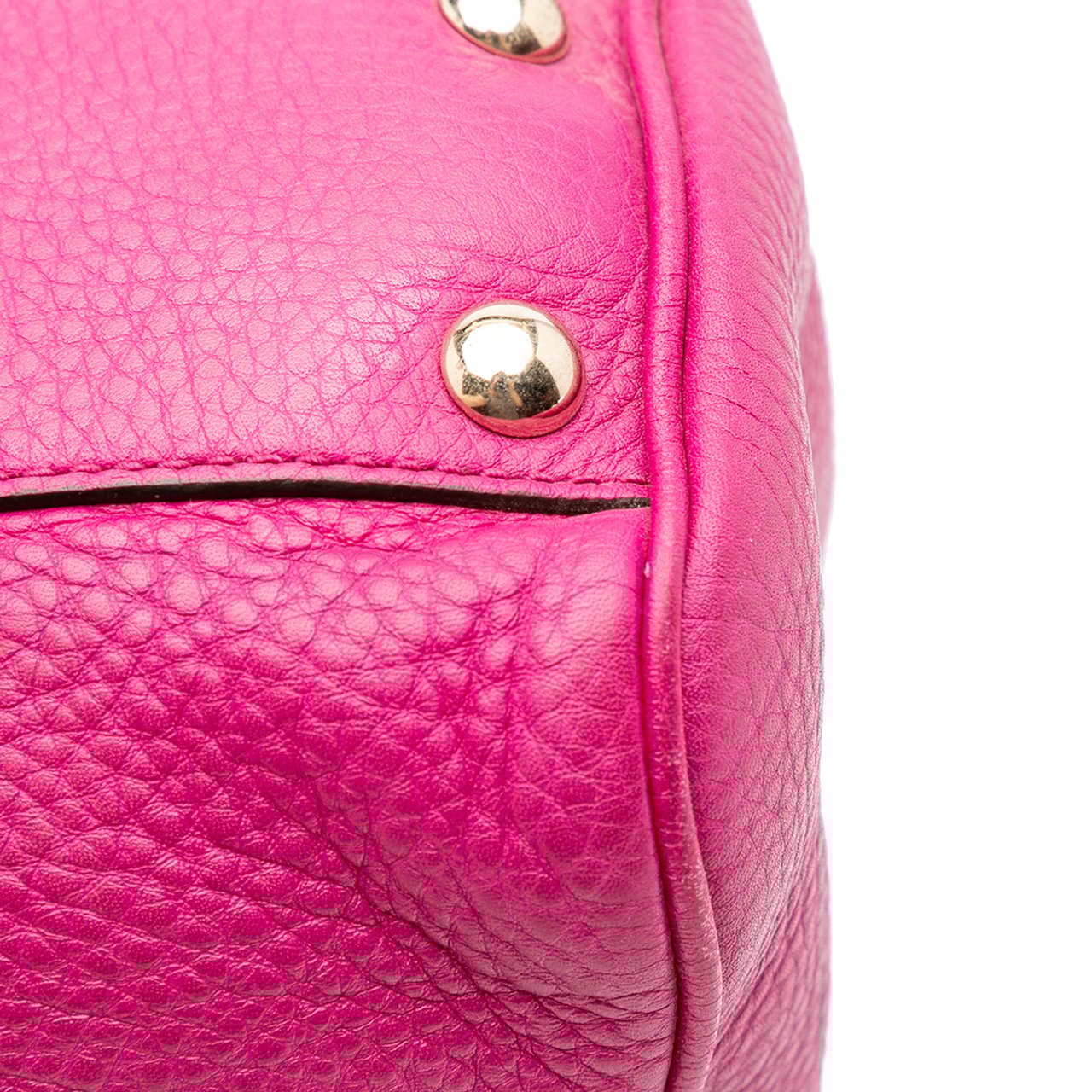 Gucci Small Calfskin Bamboo Shopper Satchel Roze