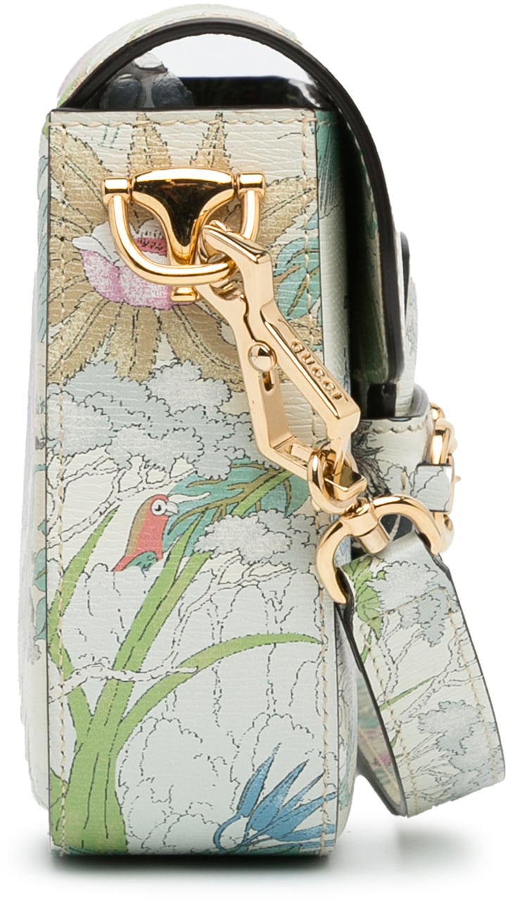Gucci Mini Tiger Horsebit 1955 Crossbody Wit