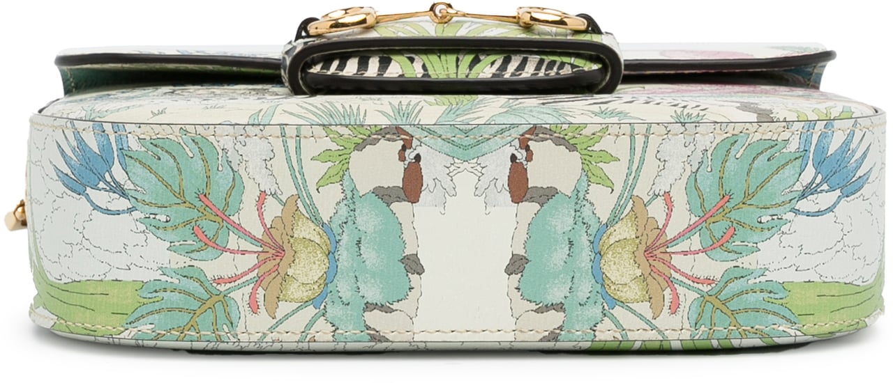 Gucci Mini Tiger Horsebit 1955 Crossbody Wit