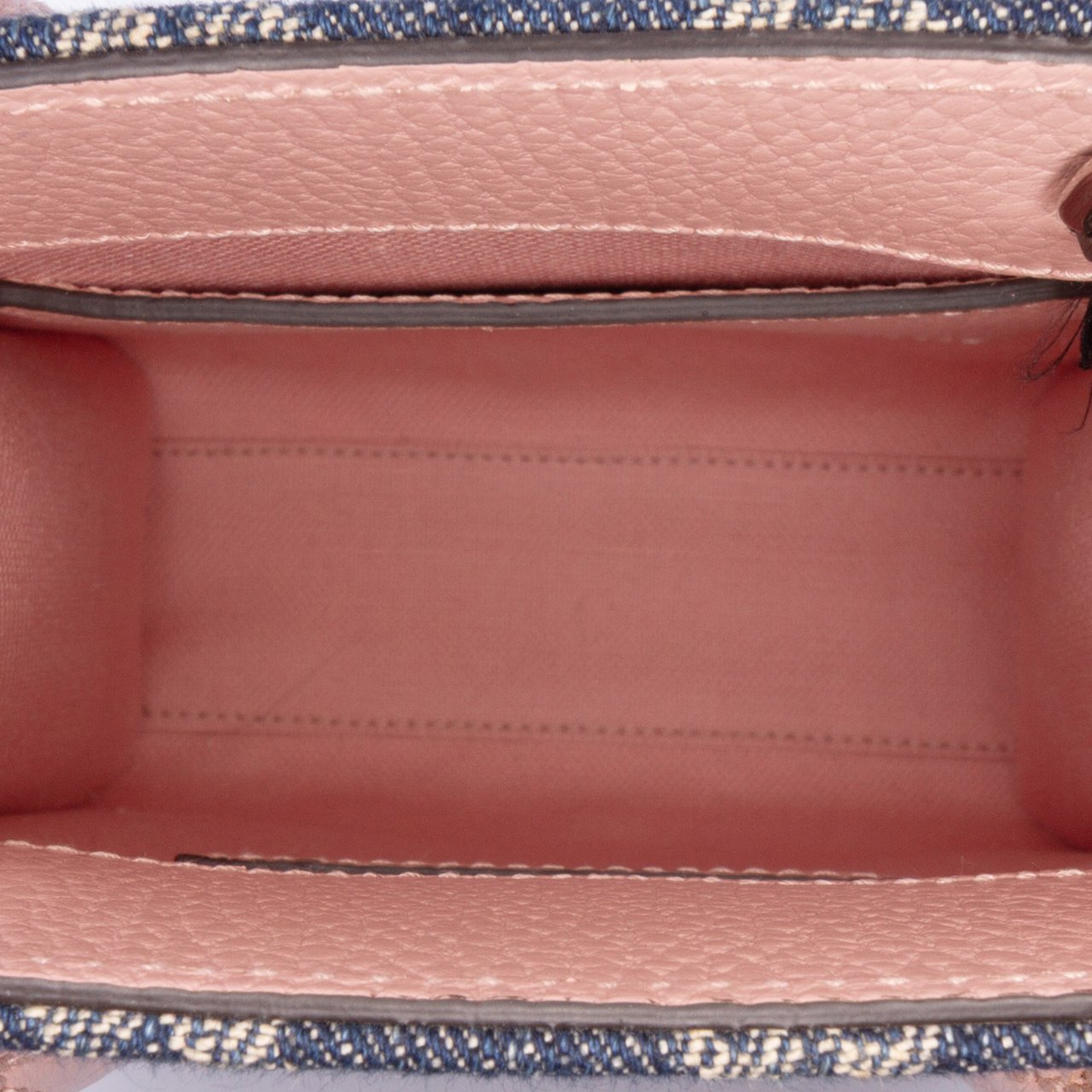 Gucci Mini GG Denim Interlocking G Flowers Tote Blauw