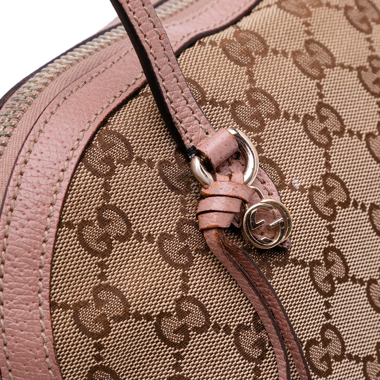 Gucci Medium GG Canvas Bree Dome Tote Bruin
