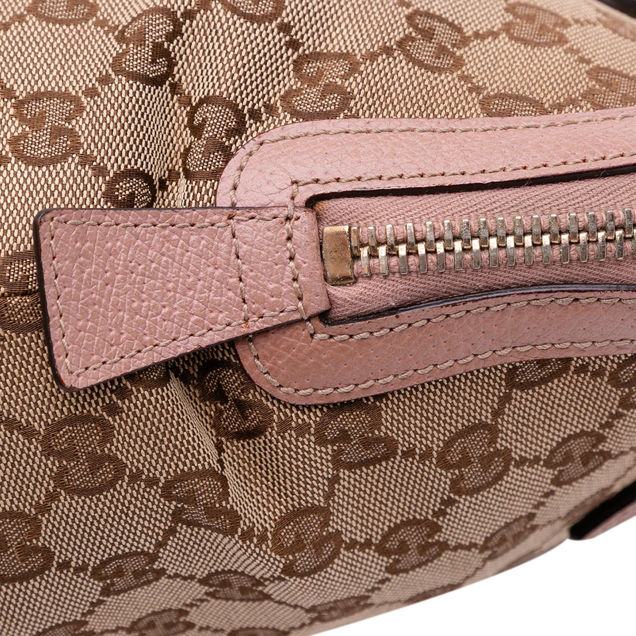Gucci Medium GG Canvas Bree Dome Tote Bruin