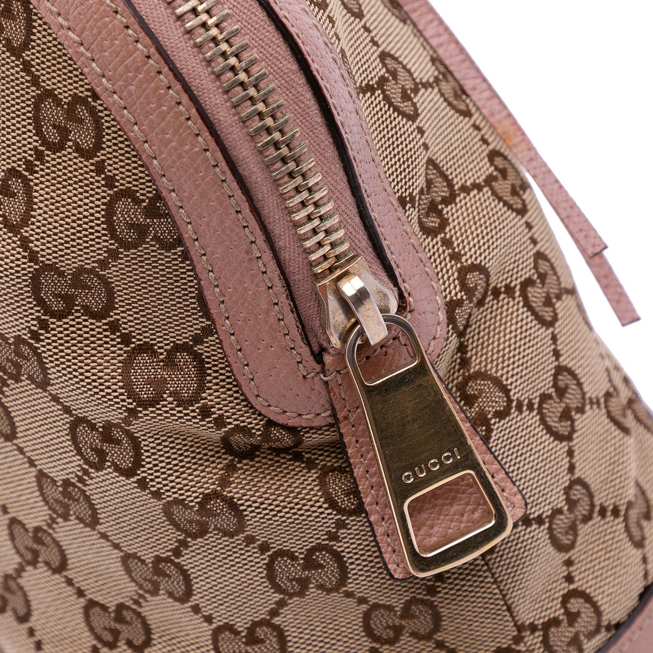 Gucci Medium GG Canvas Bree Dome Tote Bruin