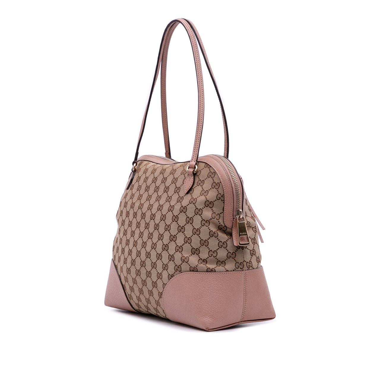 Gucci Medium GG Canvas Bree Dome Tote Bruin