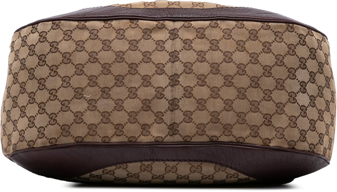 Gucci GG Canvas Charlotte Tote Bruin