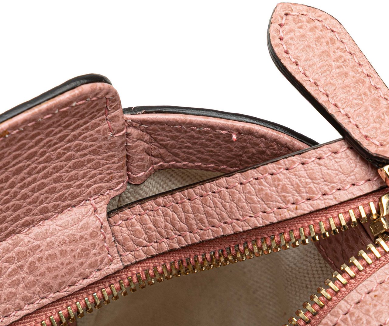 Gucci Mini Leather Swing Satchel Roze