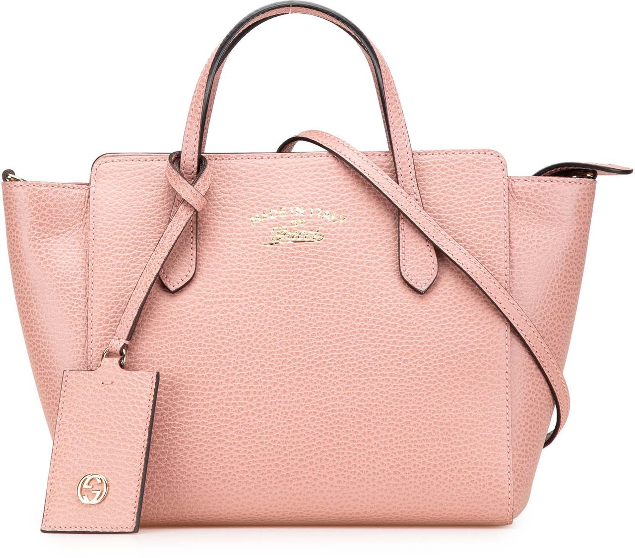 Gucci Mini Leather Swing Satchel Roze