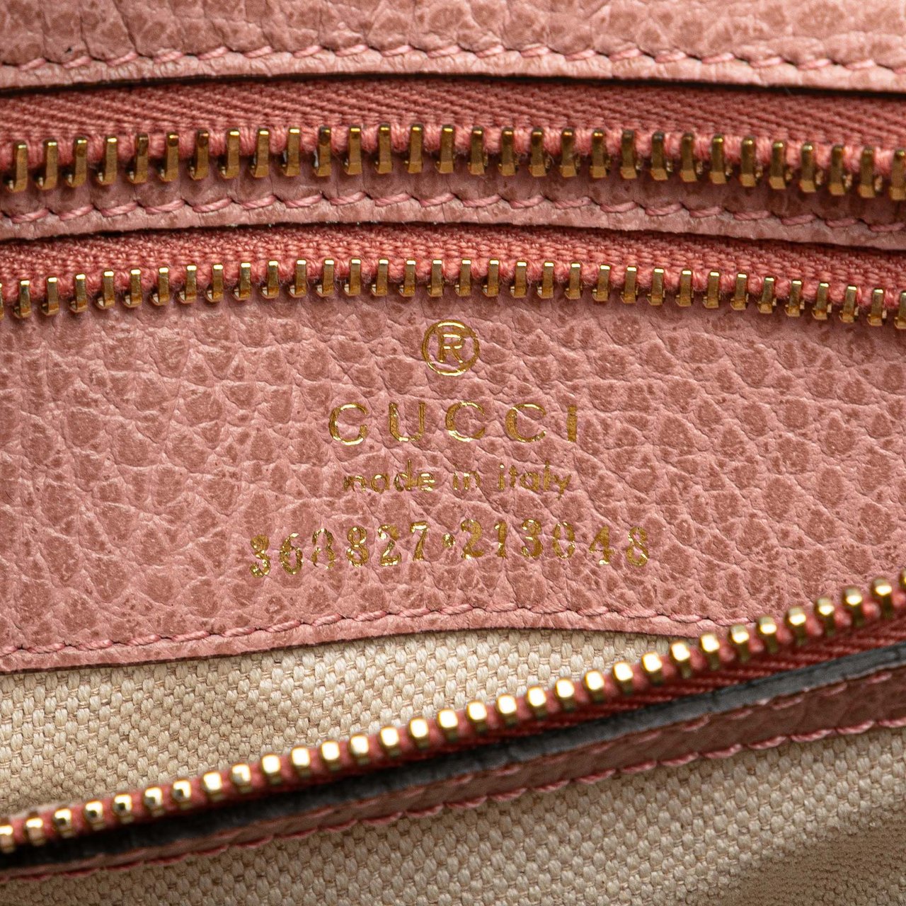 Gucci Mini Leather Swing Satchel Roze