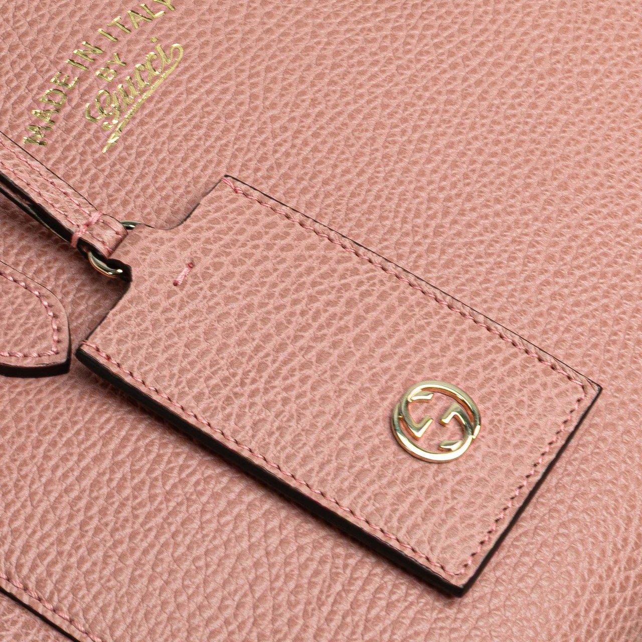 Gucci Mini Leather Swing Satchel Roze