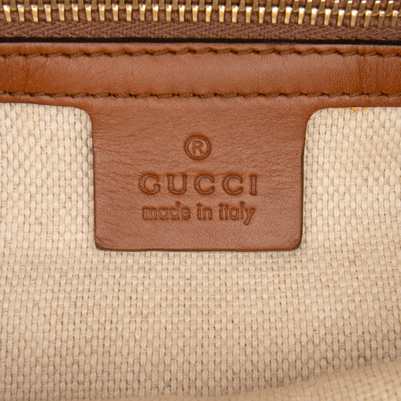 Gucci Medium GG Canvas Brick Lane Convertible Hobo Bruin