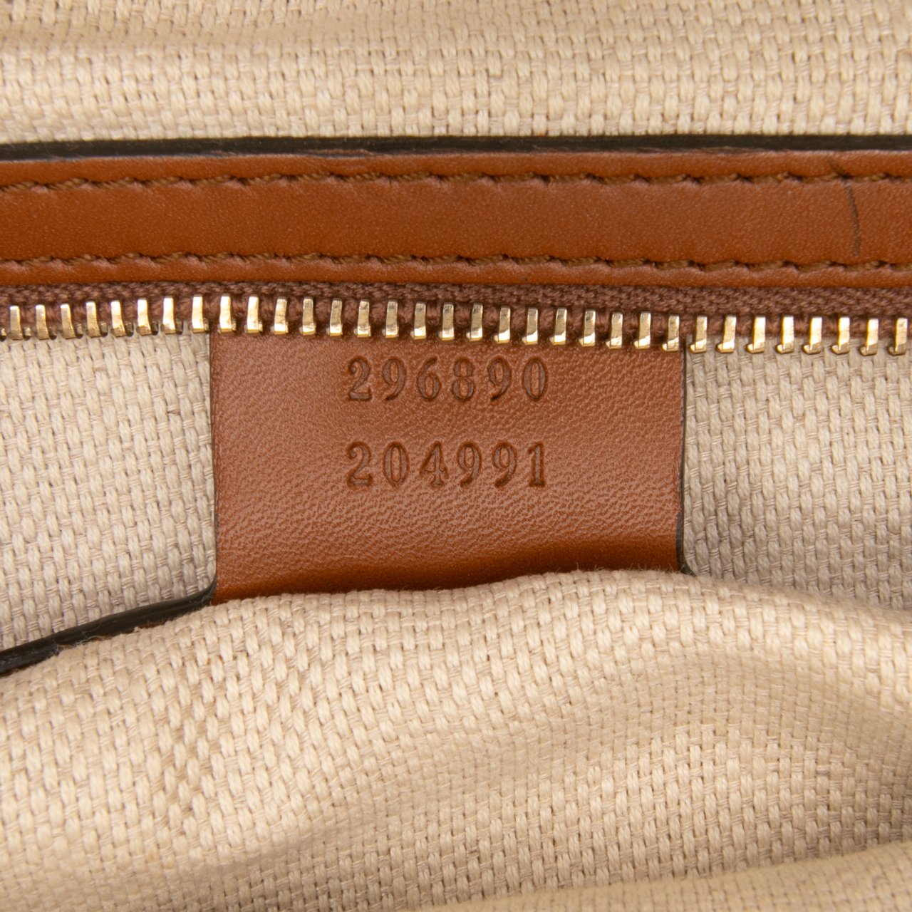 Gucci Medium GG Canvas Brick Lane Convertible Hobo Bruin