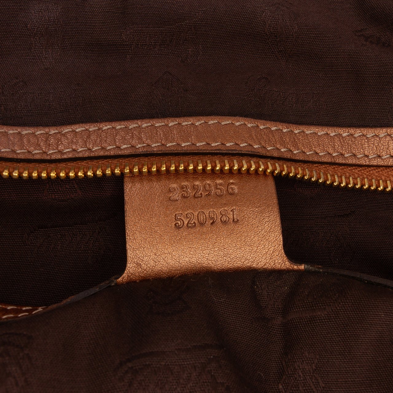 Gucci Large GG Canvas Twins Tote Bruin
