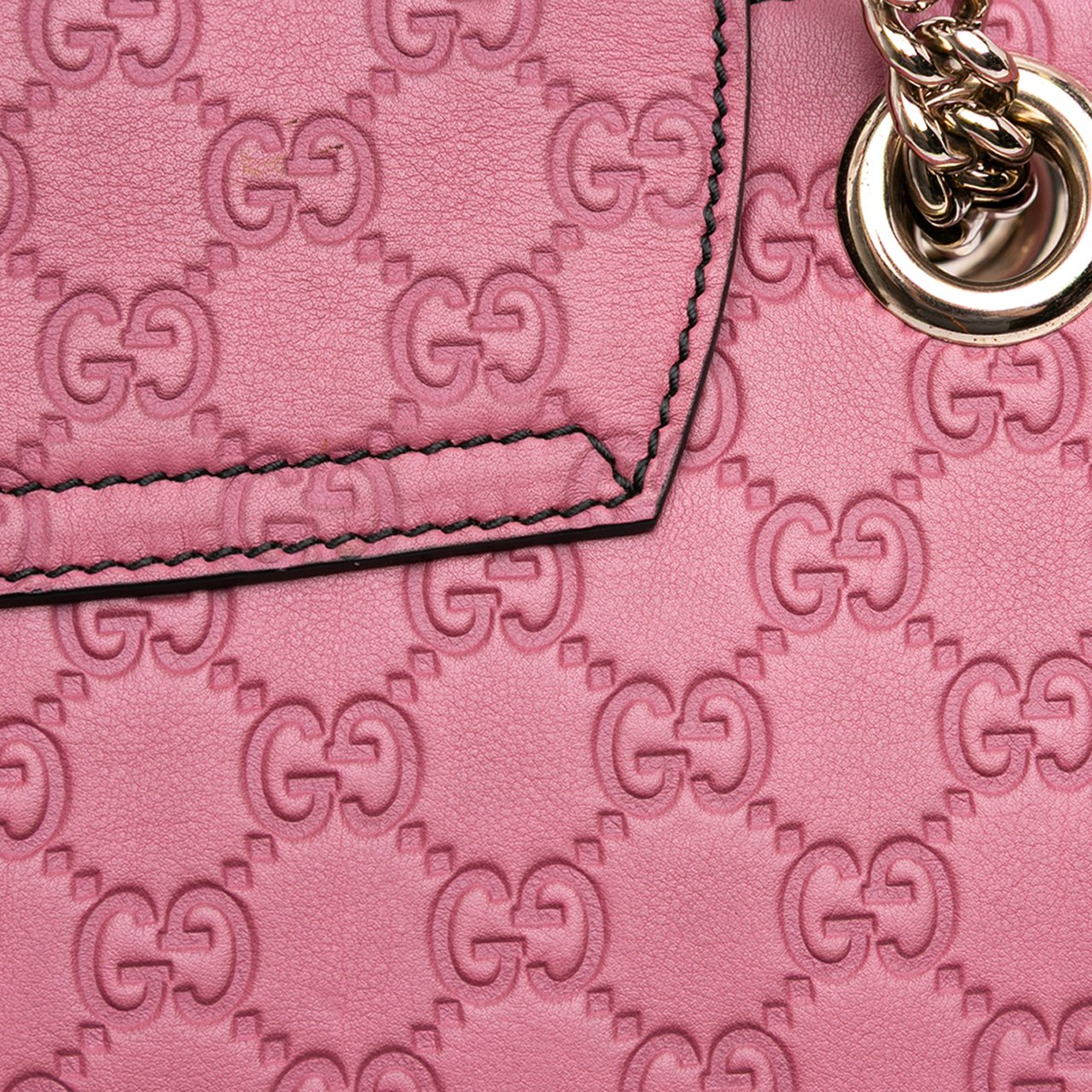 Gucci Large Guccissima Emily Shoulder Bag Roze