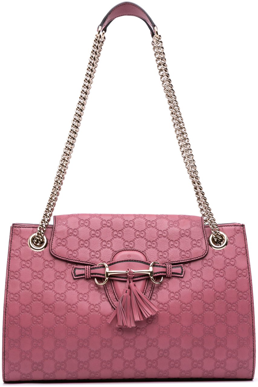 Gucci Large Guccissima Emily Shoulder Bag Roze