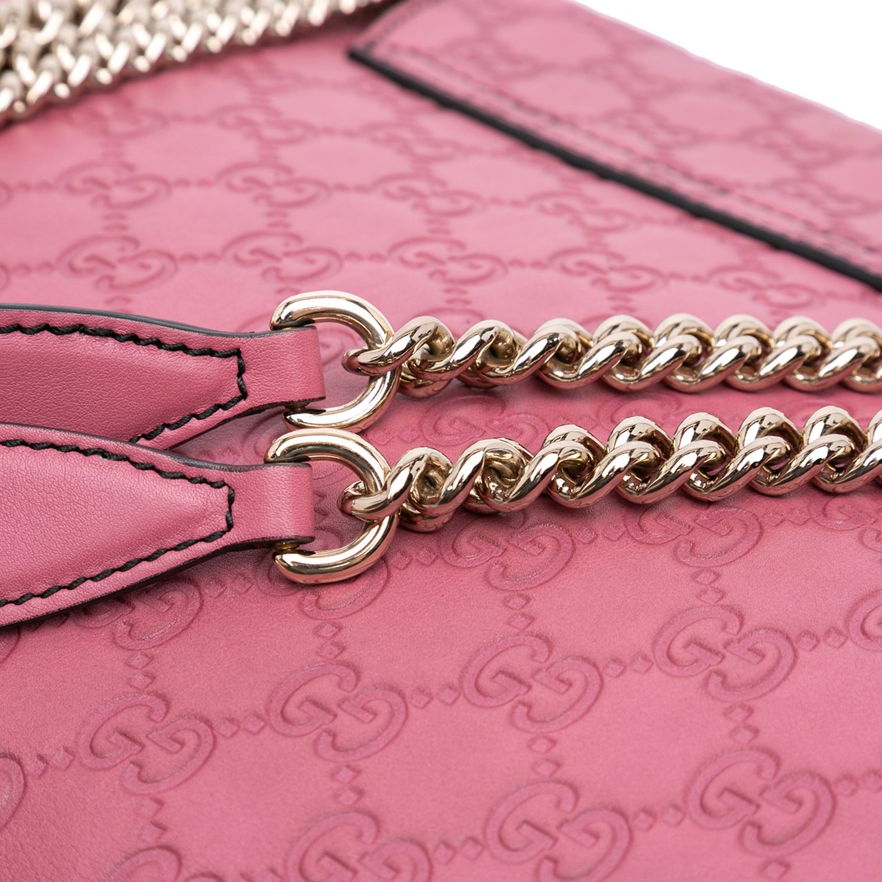 Gucci Large Guccissima Emily Shoulder Bag Roze