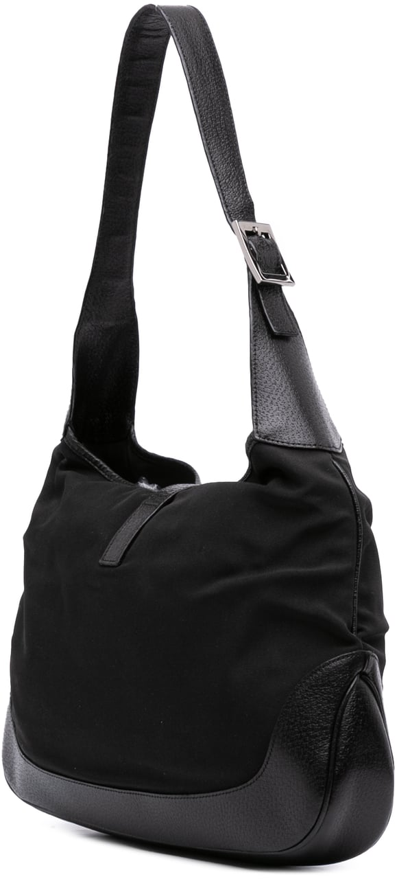 Gucci Nylon Jackie Shoulder Bag Zwart