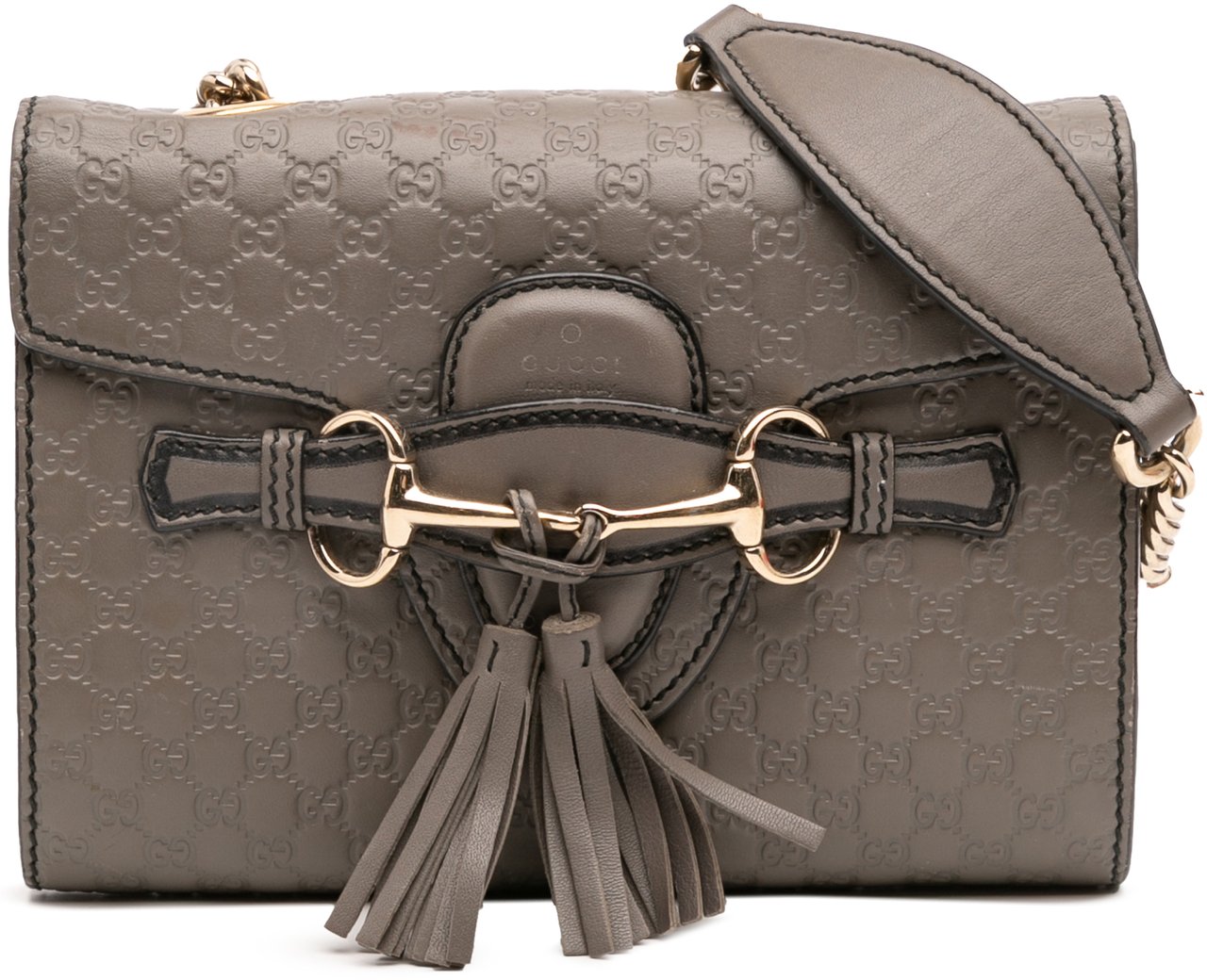 Gucci Mini Microguccissima Emily Crossbody Grijs