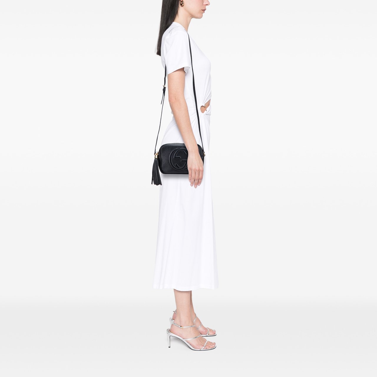 Gucci Leather Soho Disco Crossbody Zwart