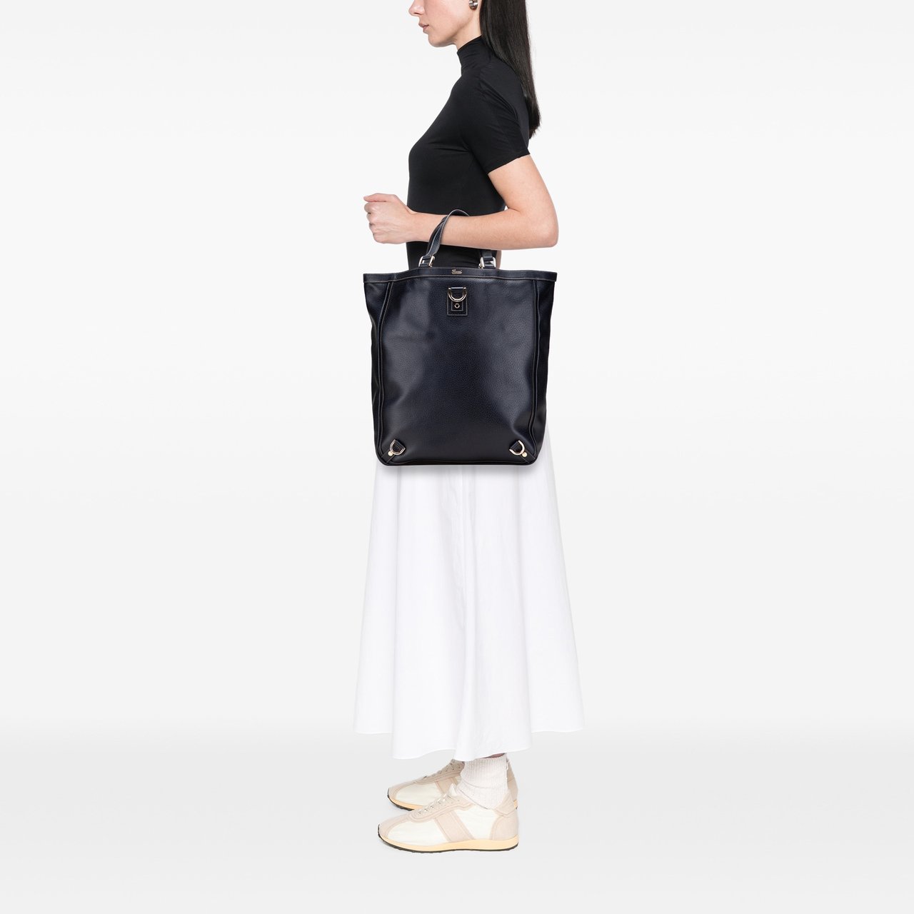 Gucci Calfskin Abbey D Ring Tote Blauw
