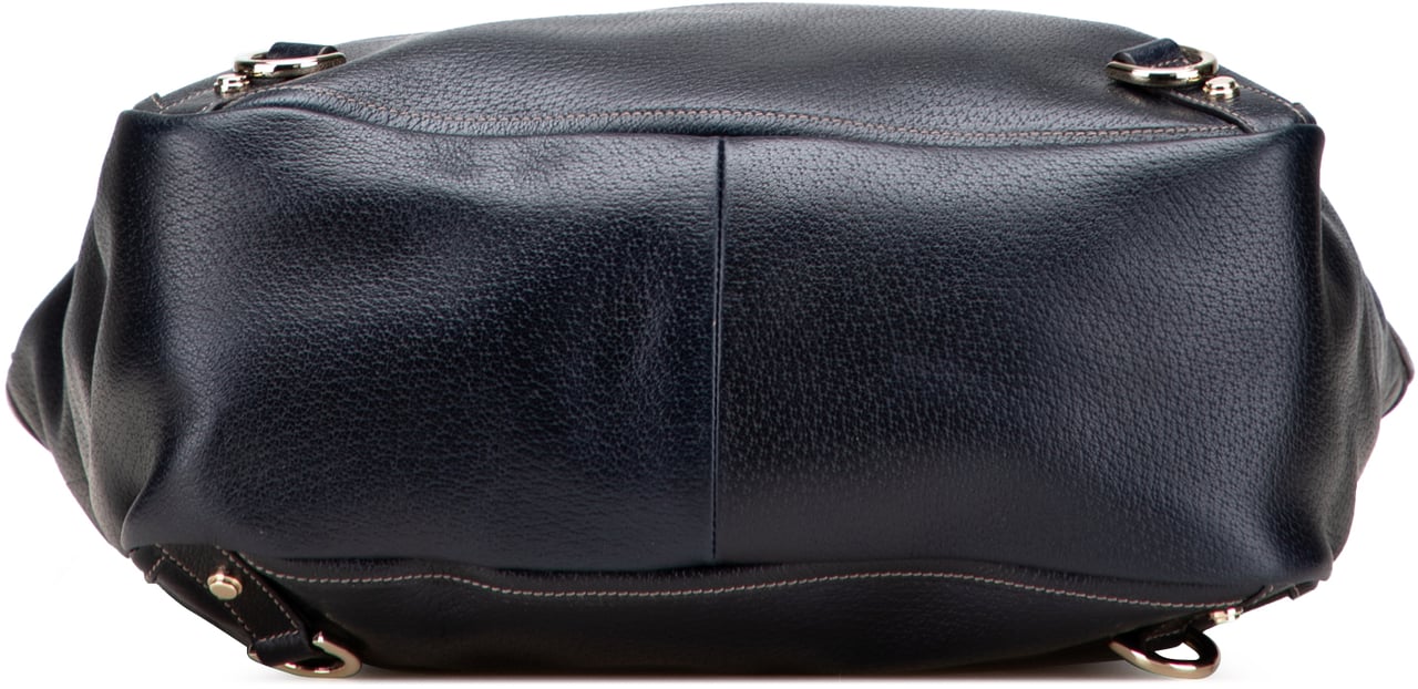Gucci Calfskin Abbey D Ring Tote Blauw
