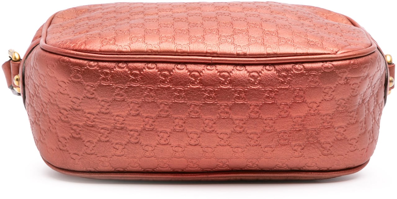Gucci Metallic Microguccissima Sunshine Disco Camera Bag Oranje