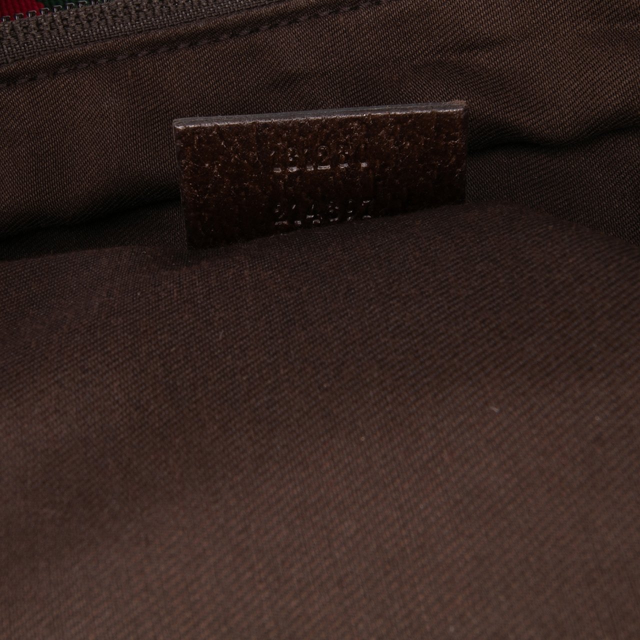 Gucci GG Canvas Web Tote Bruin