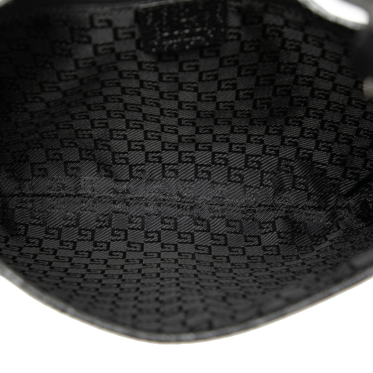 Gucci Canvas Bamboo Jackie Hobo Zwart