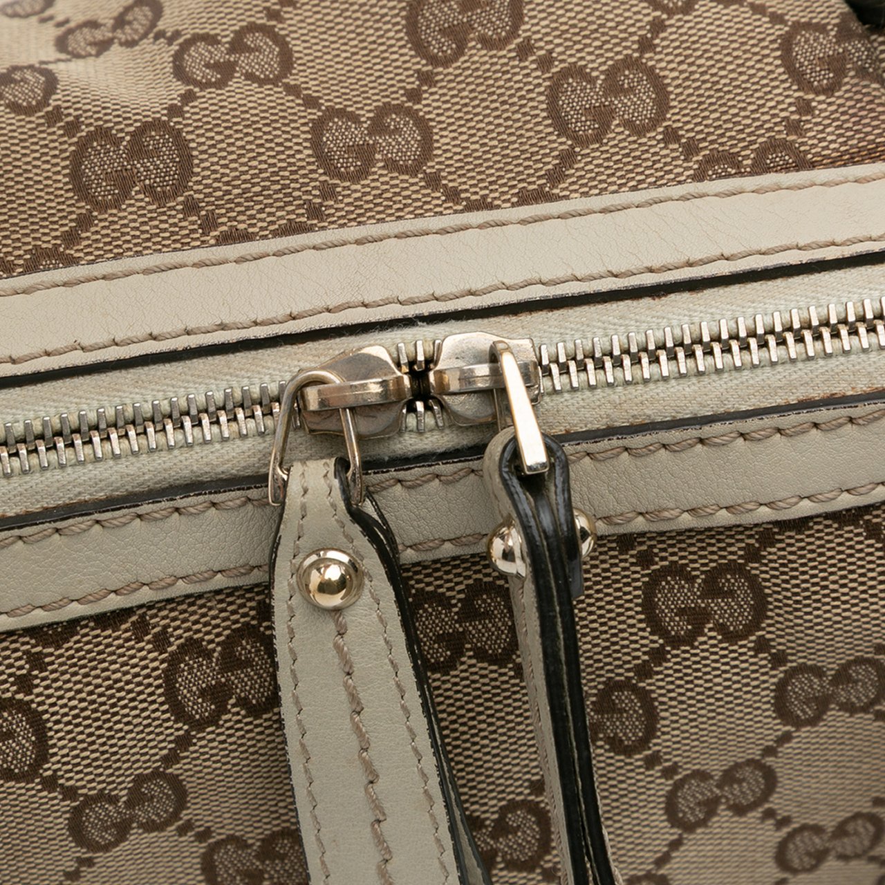 Gucci GG Canvas Sukey Satchel Bruin