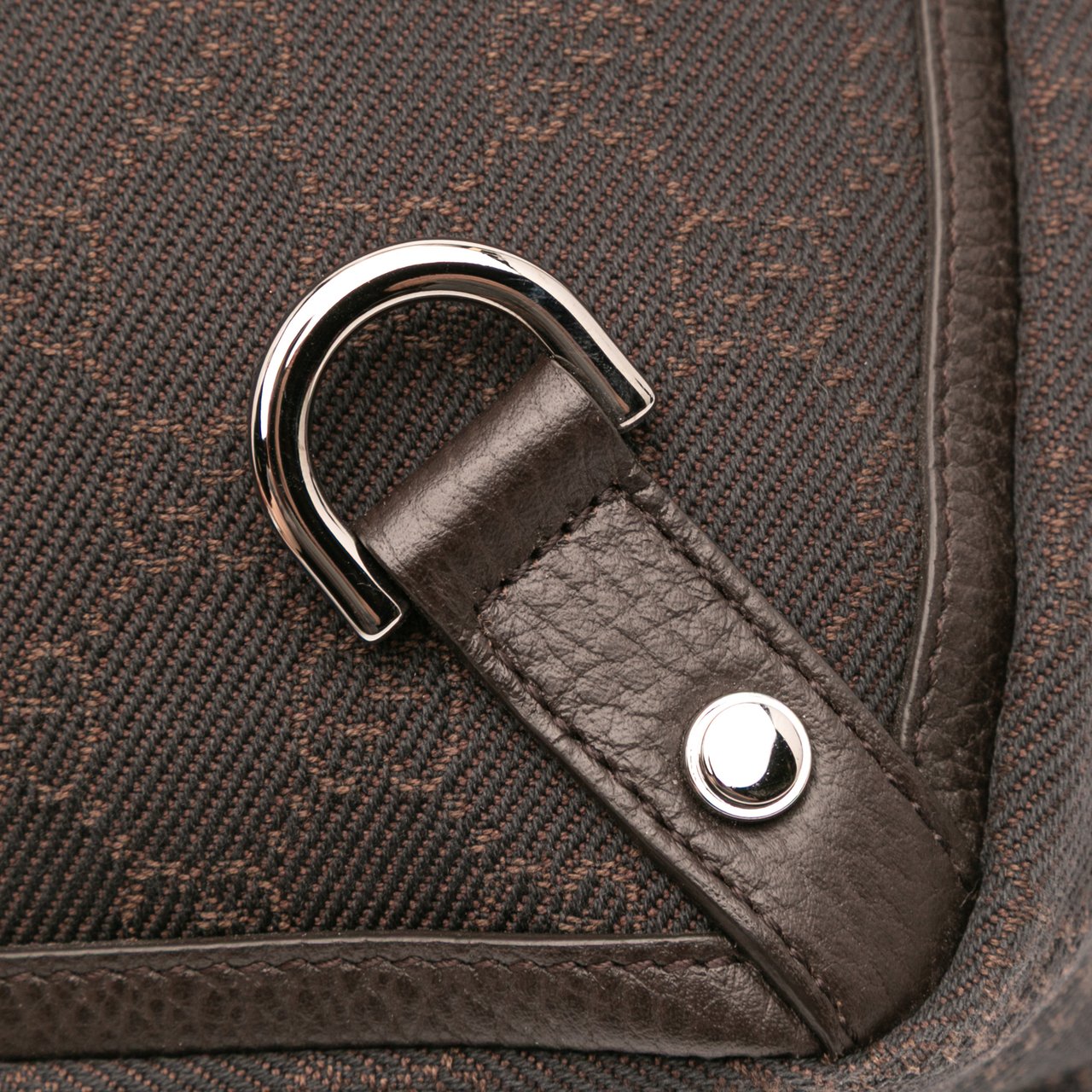 Gucci GG Denim Abbey D Ring Tote Bruin