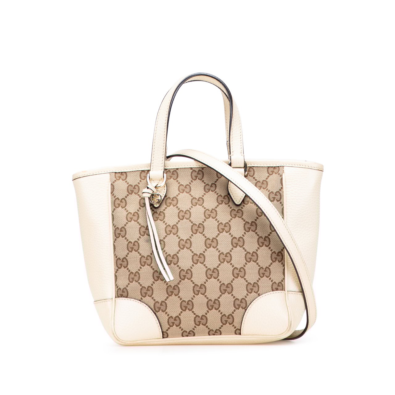Gucci Small GG Canvas Bree Satchel Bruin