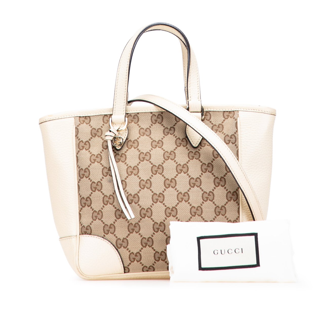 Gucci Small GG Canvas Bree Satchel Bruin