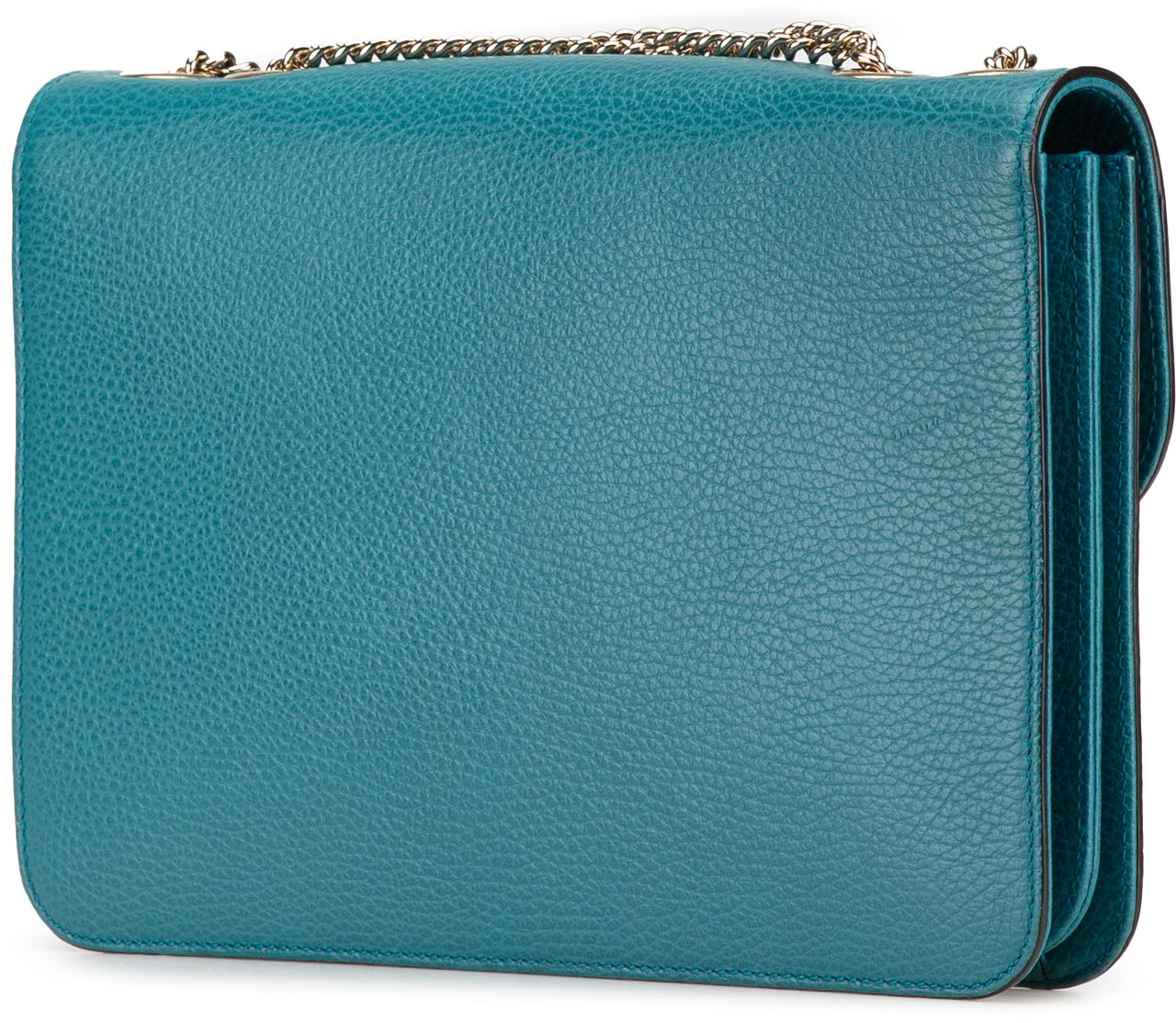 Gucci Medium Dollar Calfskin Interlocking G Crossbody Blauw