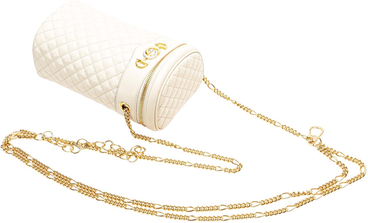 Gucci Calfskin Trapuntata Zumi Convertible Bag Wit